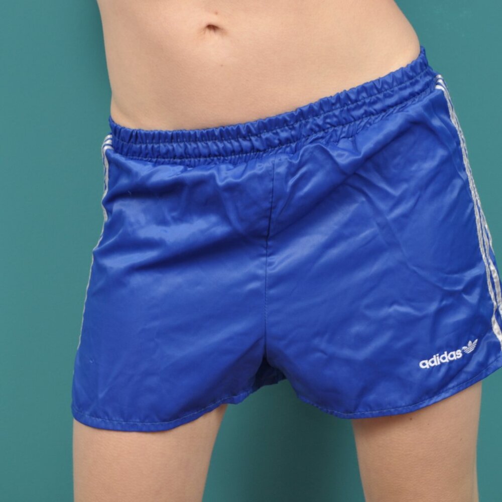 vintage 1980's Adidas nylon shorts